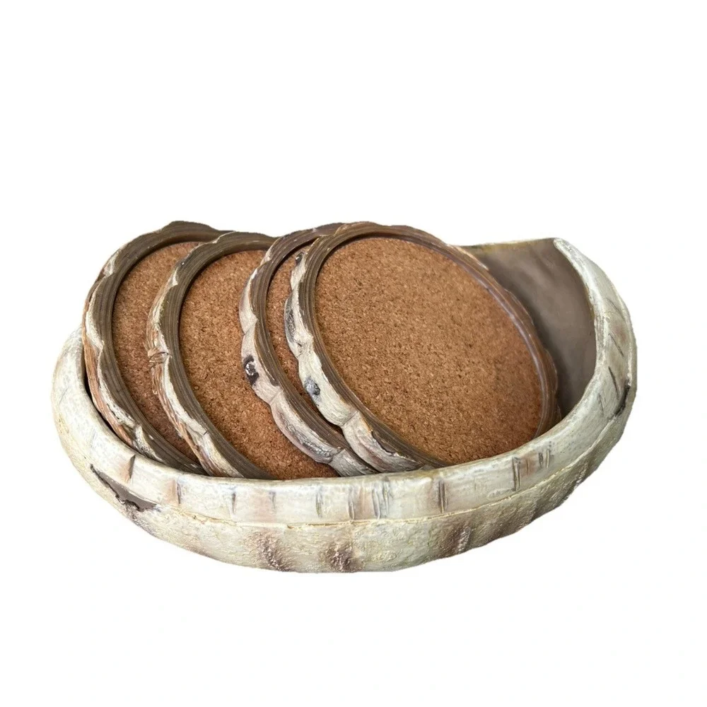 Coasters - Rustic  Canoe Coaster 5pc Set‎ Cabin Lodge